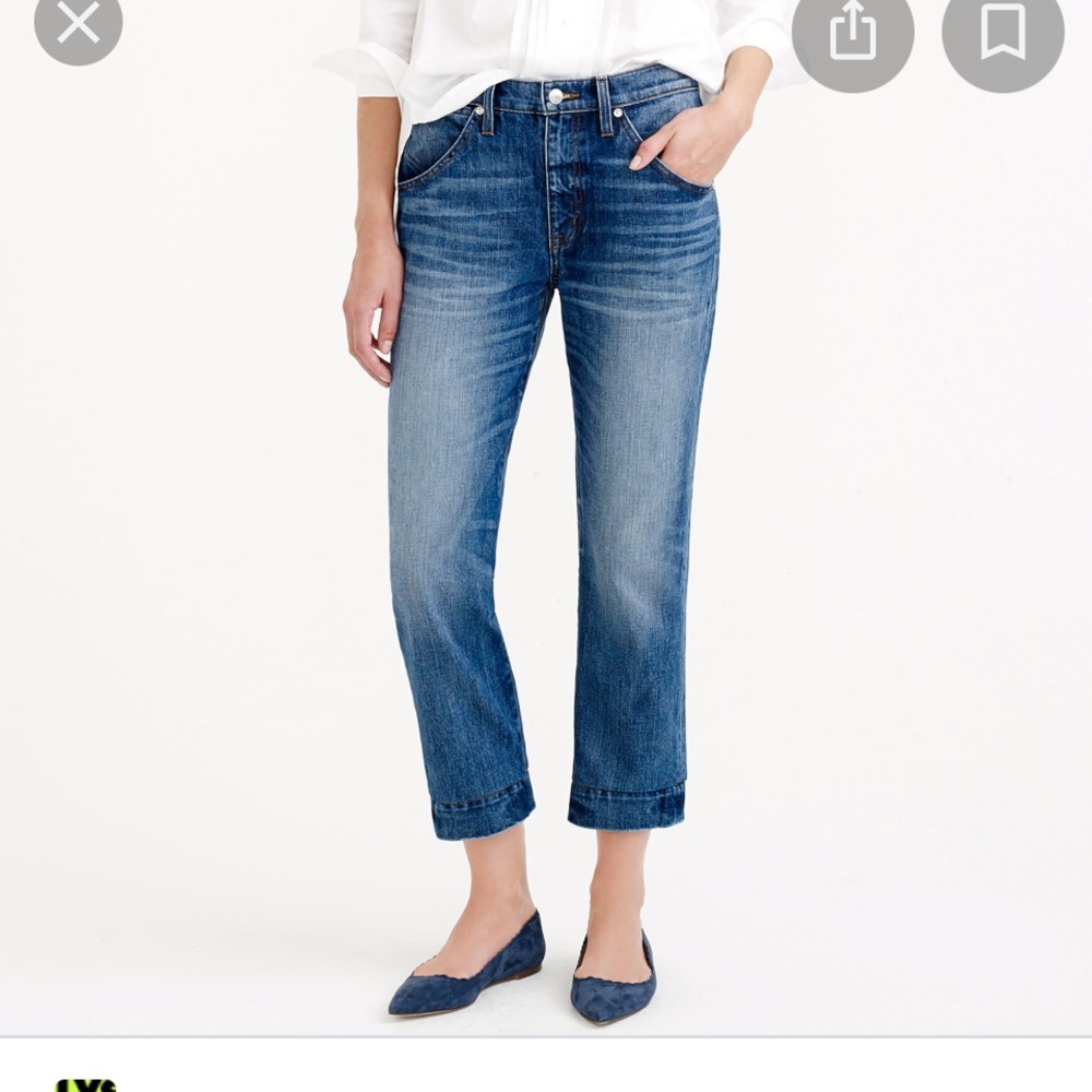 J. Crew Cropped Blue Wash Women’s Jeans